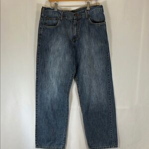 Calvin Klein Jeans Men's 36x30 Straight Leg Blue Denim Classic Five Pocket